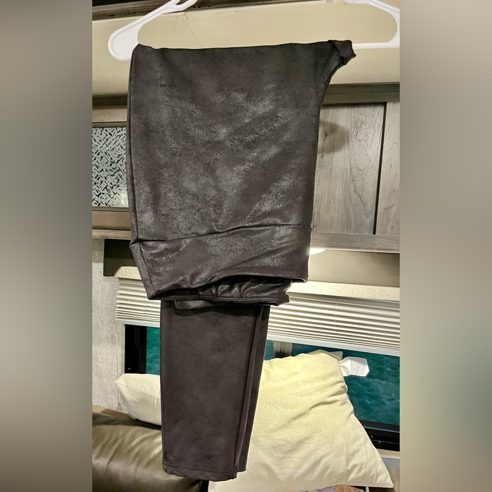 LuLaRoe Black Faux Leather Leggings